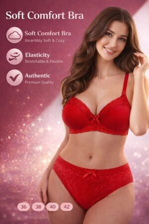 Luxury Comfort Lingerie Set Padded Foam Bra & Panty