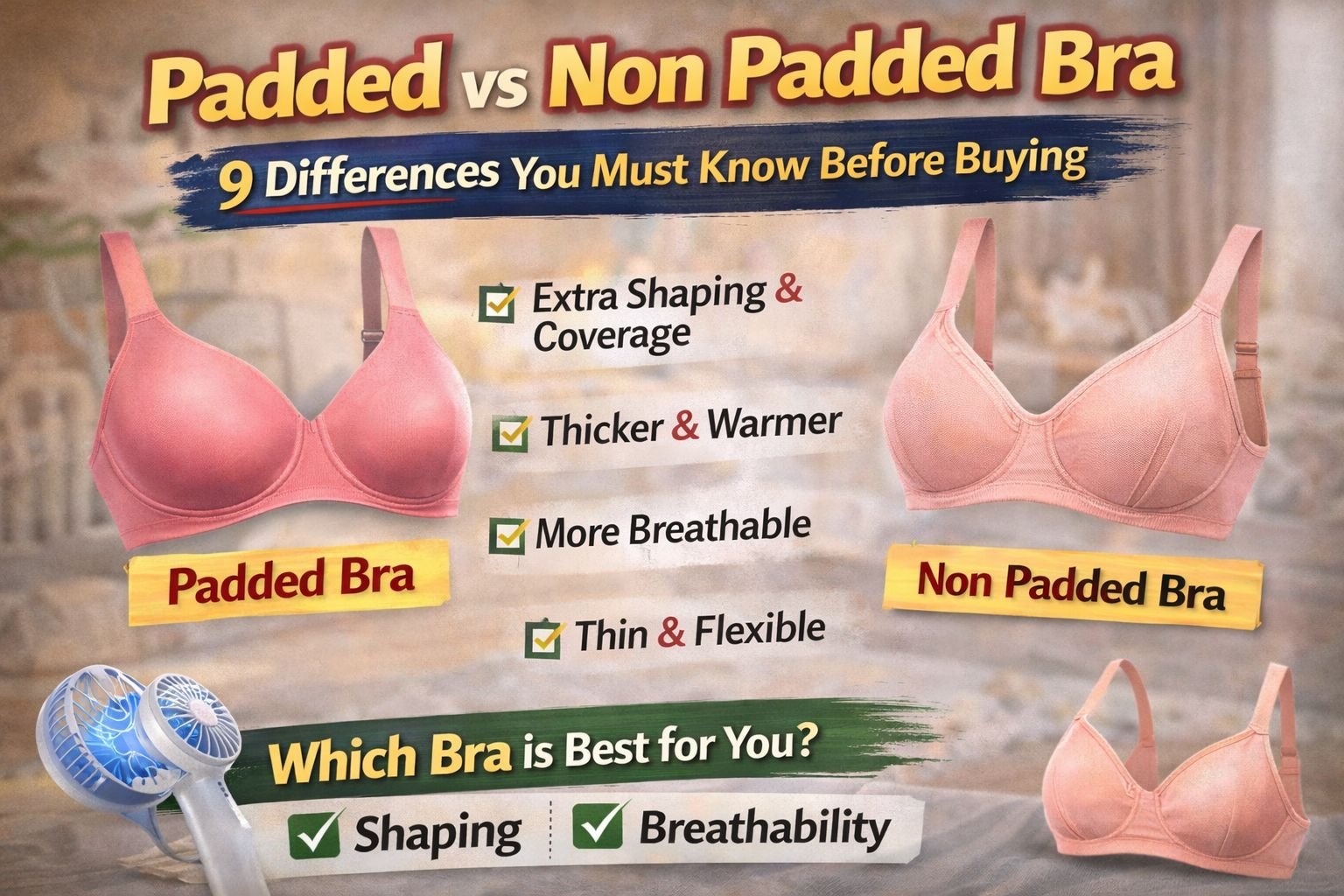 Cotton vs Padded Bra: 9 Differences & Which is Better?