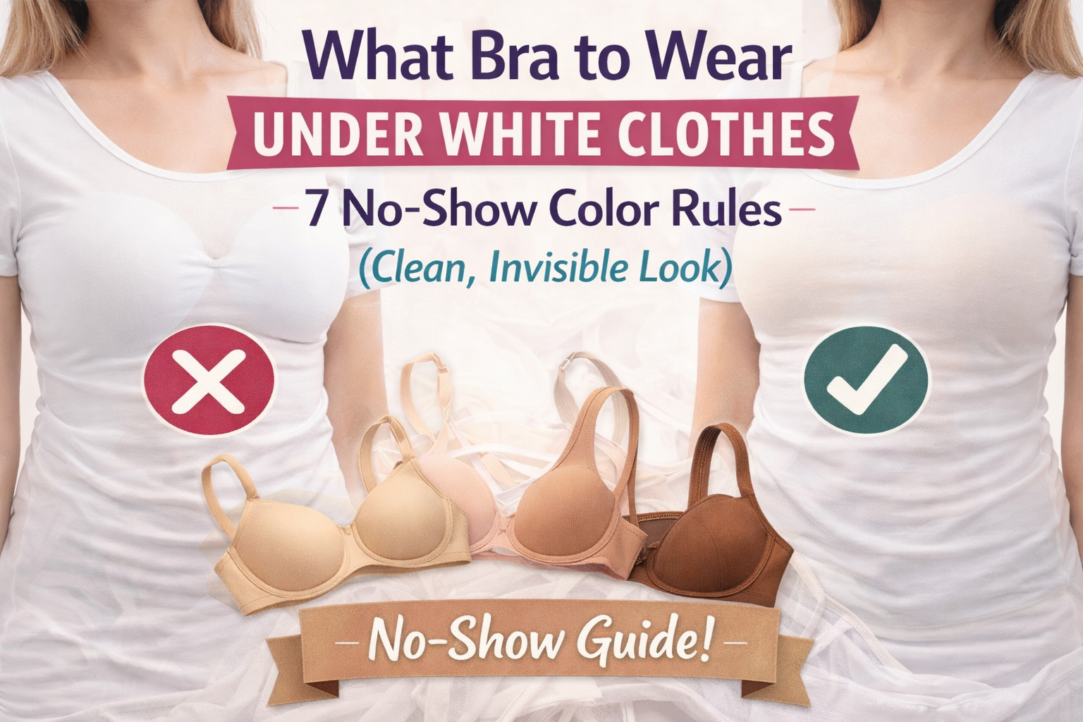 What Bra to Wear Under White Clothes: 7 No-Show Color Rules