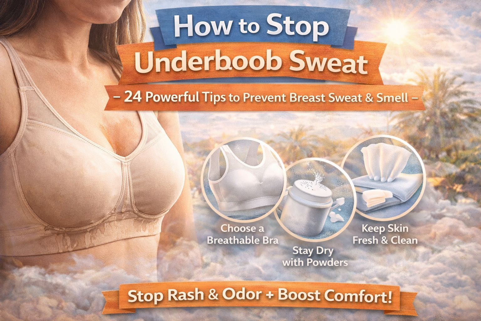 How to Stop Underboob Sweat: 24 Powerful Tips to Prevent Breast Sweat & Smell