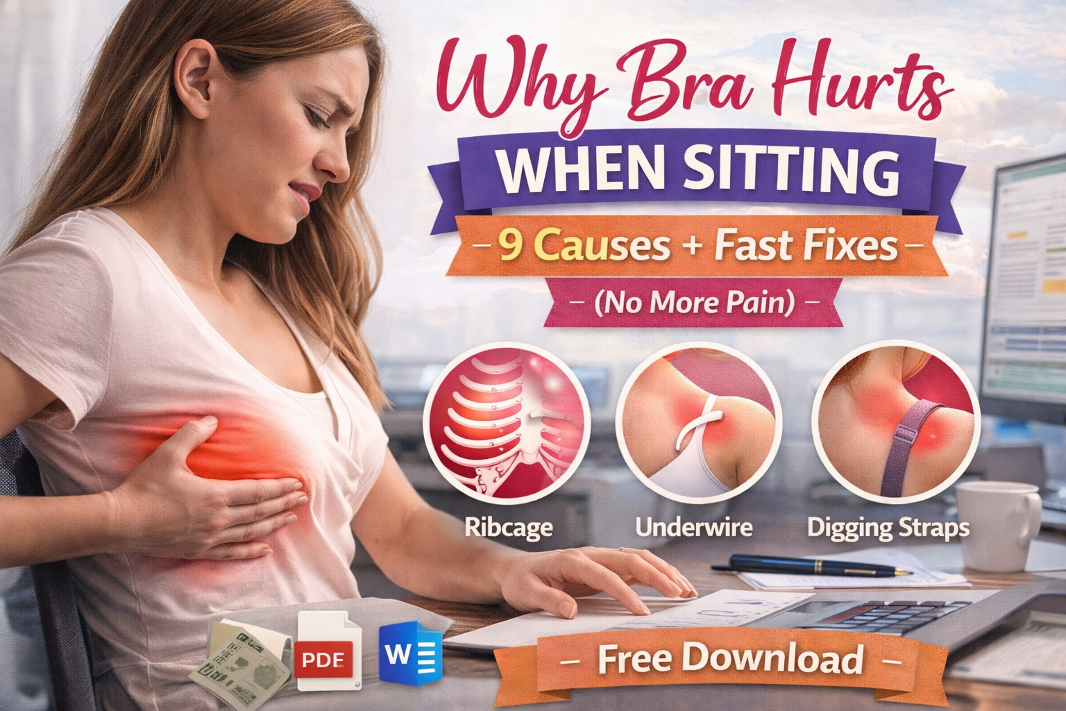 Why Bra Hurts When Sitting: 9 Causes + Fast Fixes (No More Pain)