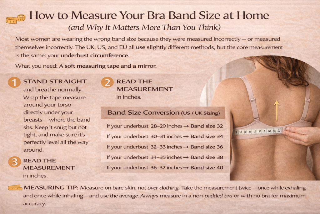 How to Measure Your Bra Band Size at Home (Accurately)