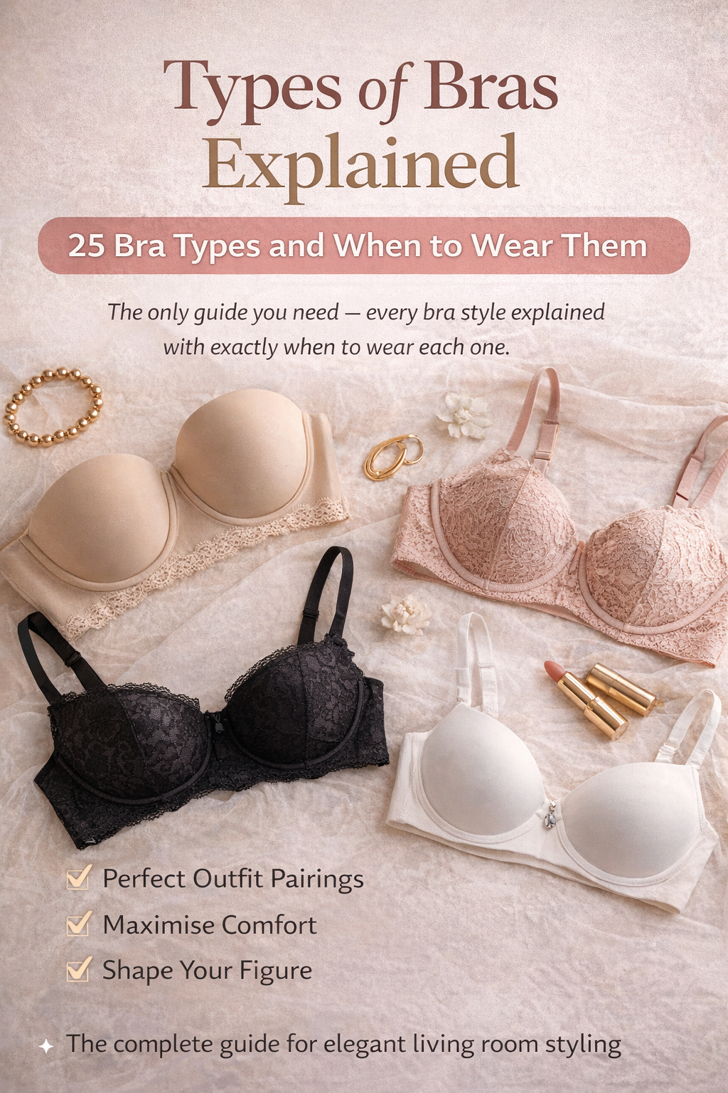Types of Bras Explained: 25 Bra Types and When to Wear Them (Complete Guide)